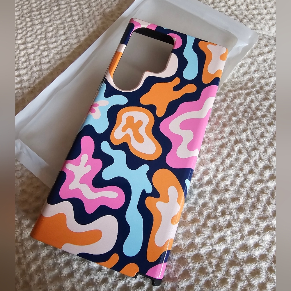 S23 Ultra Casely Midnight Color Abstract Retro